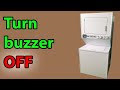 Turn OFF dryer buzzer at end of cycle Maytag stack laundry LSE7806ACE