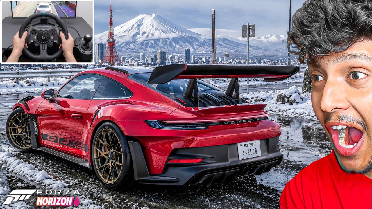 EXPLORING SNOW MOUNTAINS in PROSCHE 911 😍 FORZA HORIZON 6 | LOGITECH G29