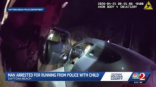 Daytona Beach man faces child neglect, drug charges after police chase