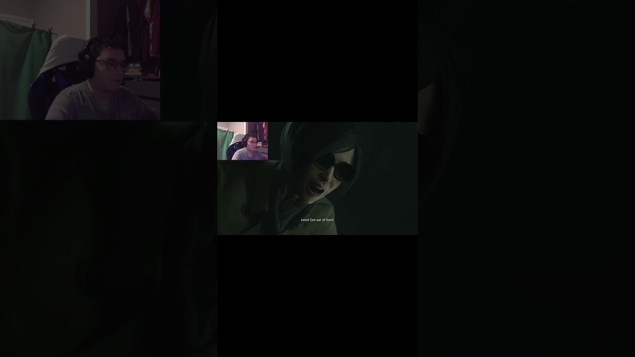 RE 2 is STILL HARD AND SCARY!! #jumpscare #residentevil #re2 #funnymoments #leon #ada #horrorgaming