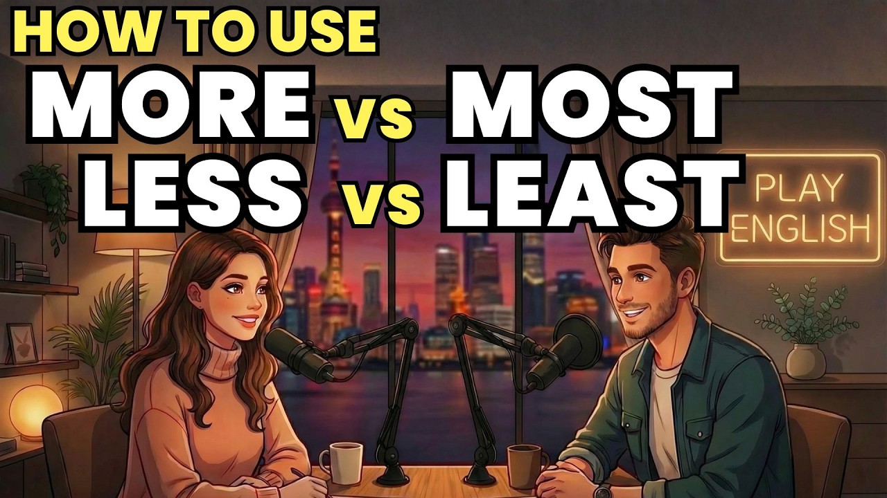Learn English with Real Conversations Podcast | How to MORE, LESS, MOST ...