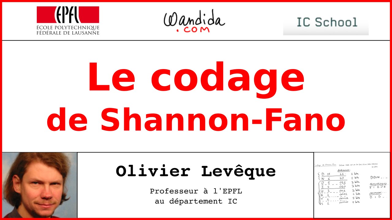 Le codage de Shannon-Fano | Olivier Levêque