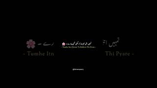 satana nhi tha sataye hue ko ❤️🩹🥀 #poetry #hindishayari #sad