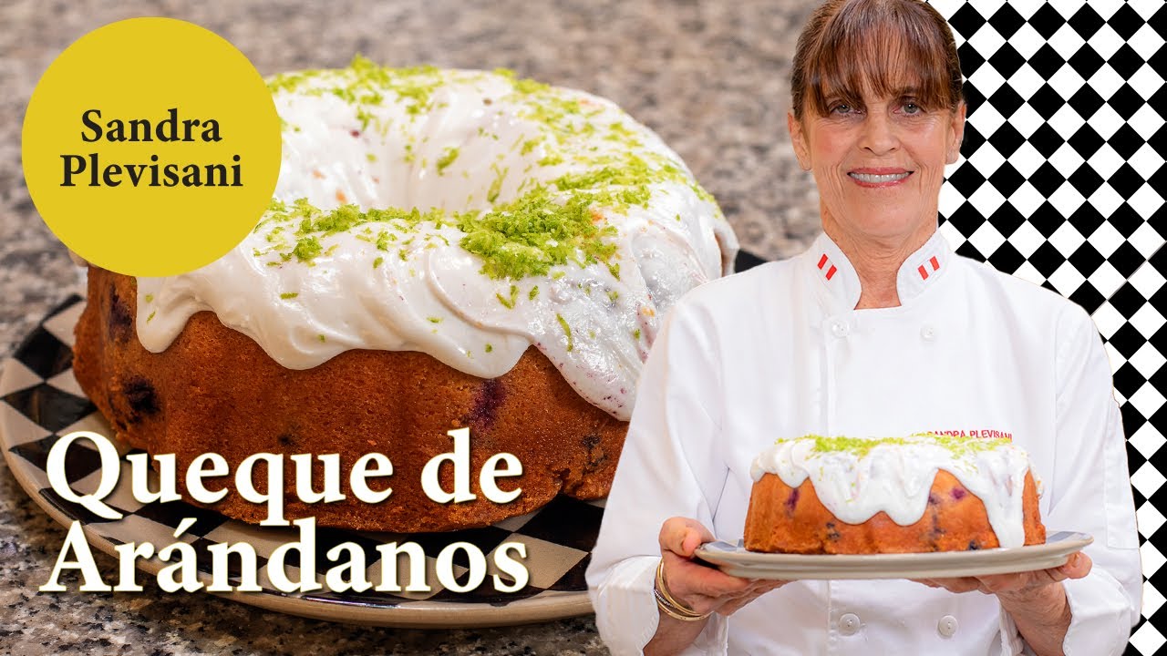 El queque de arándanos con glaseado de limón más delicioso, al estilo @Sandra Plevisani