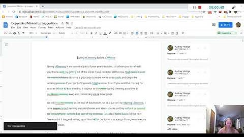 How to Use Google Doc Suggestions