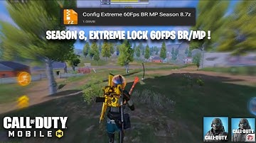 EXTREME LOCK 60FPS CONFIG IN COD MOBILE | FIX FPS DROPS BR/MP | CODM SEASON 8 (2023)