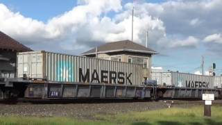 CSX Q130 in Deshler, OH rumbling of the diamonds