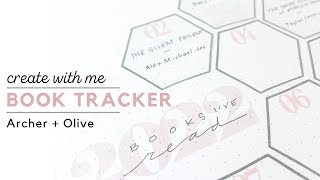Create With Me Archer Olive Book Tracker Reading Tracker