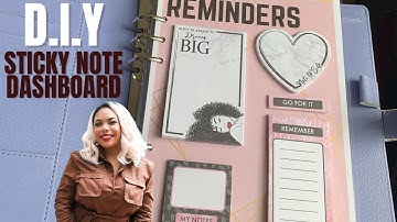 How to Make Your Own Laminated Dashboard and How to Add Sticky Notes | Planner Decor