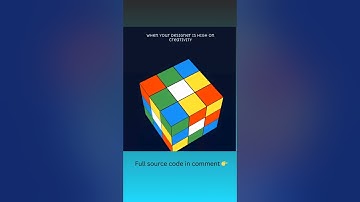 Rolling Rubik’s Cube Animation 🎲 | HTML & CSS Only | Fun With Code #Shorts