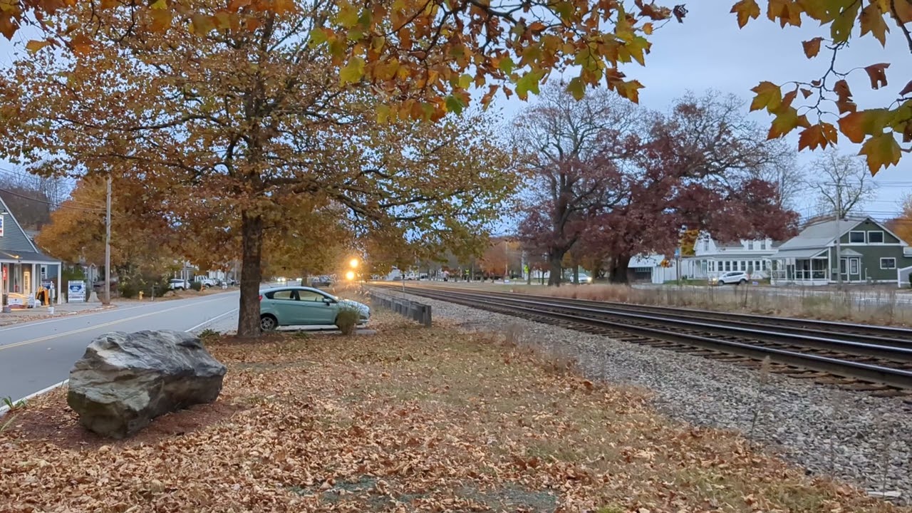 FI-1 heading west through Shirley, MA 10/29/24