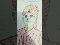 The drawing of #legend swami vivekanand portrait #art #portrait rate 10 out of 😊