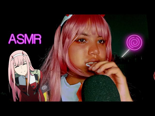 ASMR: CHUPANDO PIRULITO 🍭👄 | zero two