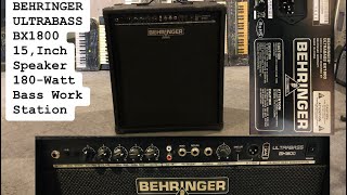 BEHRINGER ULTRABASS BX1800 15,Inch speaker 180,Watt ( Wilson's