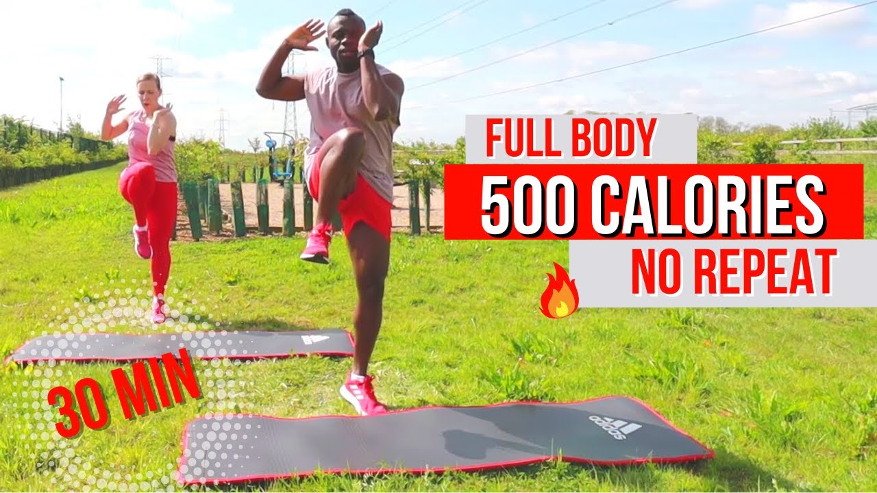 30 Minute Full Body Cardio HIIT Workout | Burn 500 Calories [NO REPEAT ...