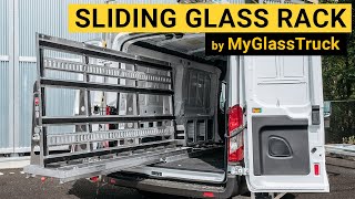 Sliding Glass Rack For Vans & Pick Up Trucks