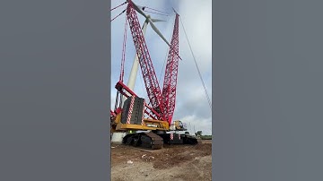 How to install wind turbine in India project #turbine #automobile #renewableenergy #crane #shorts