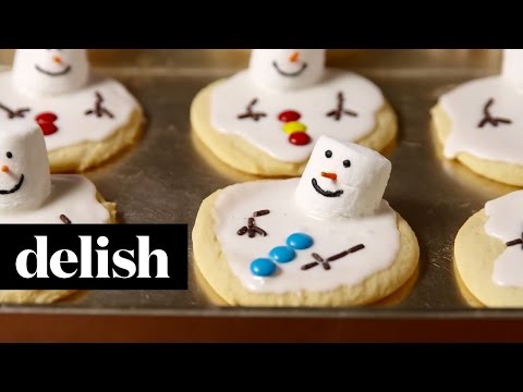 Melted Snowman Cookies | Delish