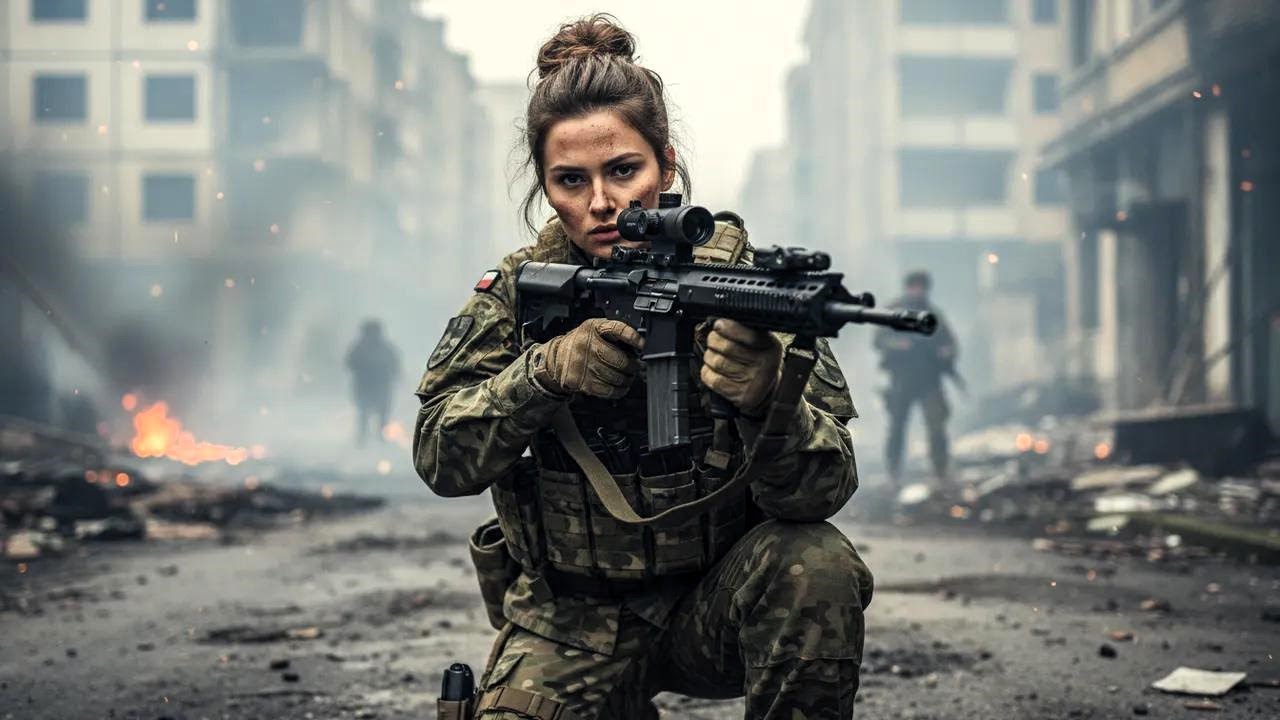 Zawiązali jej oczy na polu bitwy, snajperka GROM trafia w cel bez patrzenia i szokuje przeciwnikó...