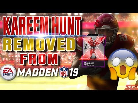 Kareem Hunt REMOVED from Madden 19!