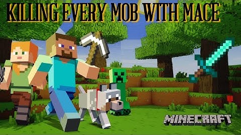 I killed every mob in minecraft with the Mace! #technogamerz #minecraft