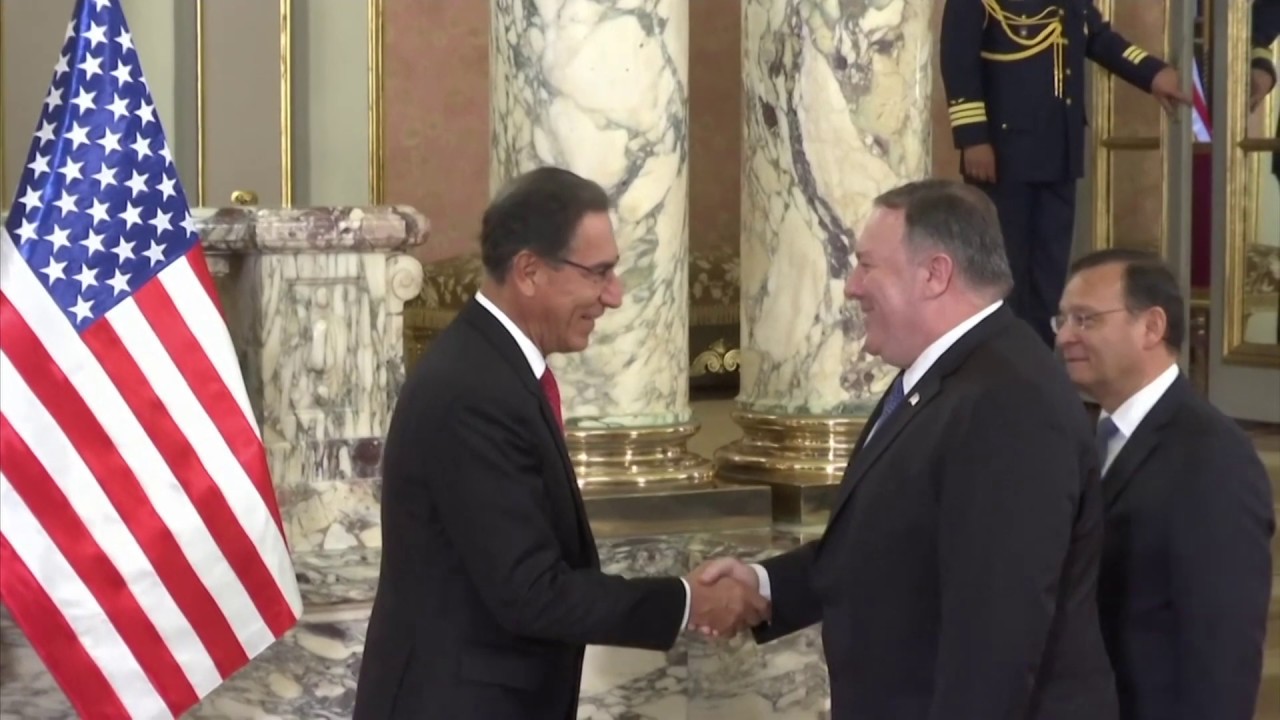 Meeting with Peruvian President Martin Vizcarra and Foreign Minister Popolizio