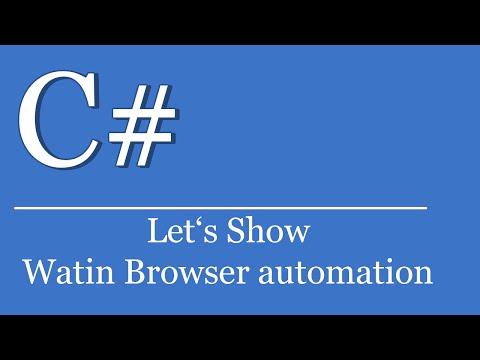 Let's Show #175 - C# Visual Studio .NET - Watin Internet Explorer Automation