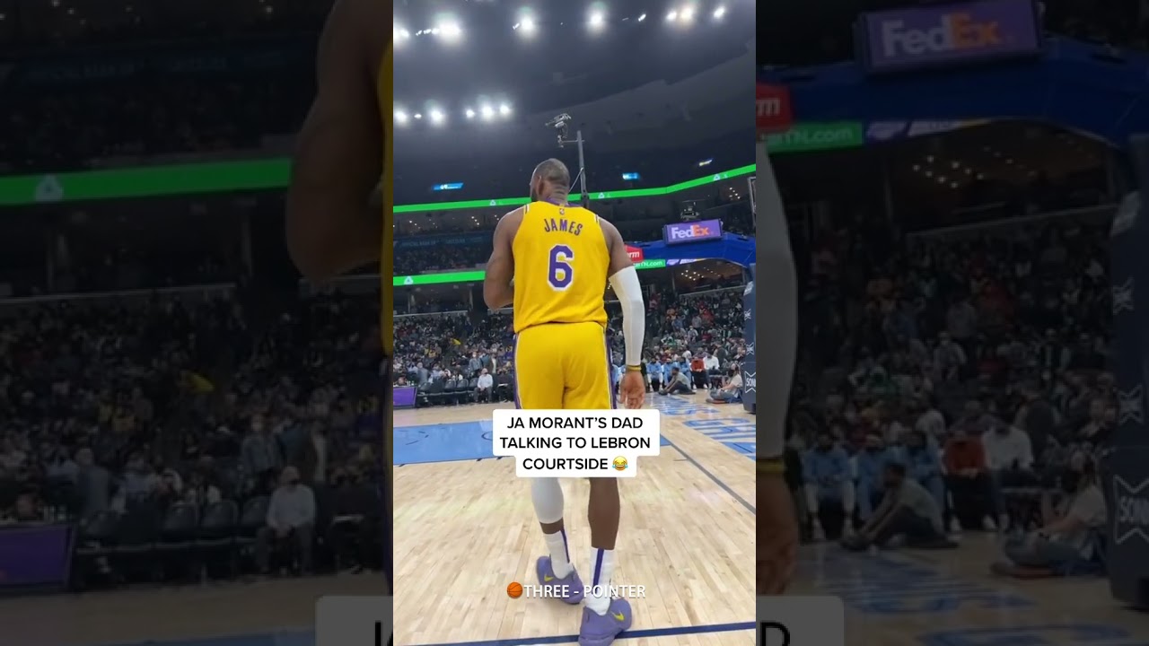 Ja Morant’s dad had too much fun messing with LeBron 😂 