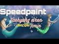 Speedpaint Taehyung Mermaid + Bonus Jimin Mermaid BTS Fanart