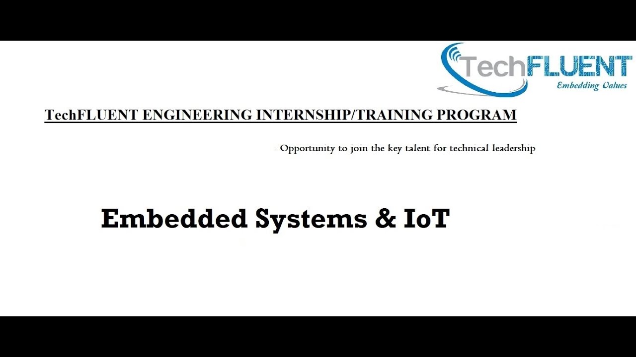 Internship Training on Embedded Systems & IoT-3 - YouTube