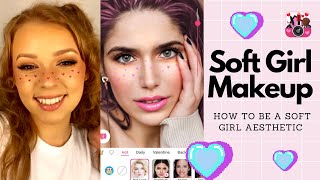 Soft Girl Aesthetic | Makeup Tutorial | YouCam Makeup screenshot 4