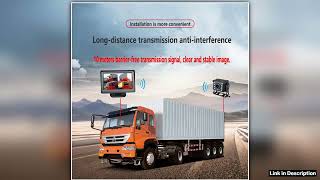 Wireless reversing camera HD TFT LCD folding truck bus parking assistant monitor S DC 12V24V