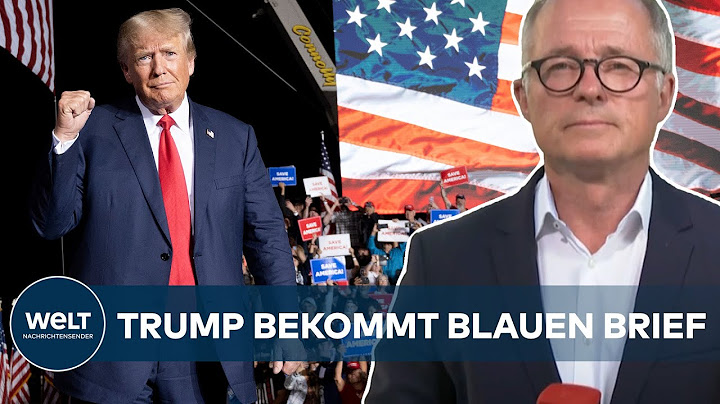ANGRIFF AUF US-KAPITOL: Trump empört - Untersuchungsausschuss schickt Vorladung | WELT Reporter