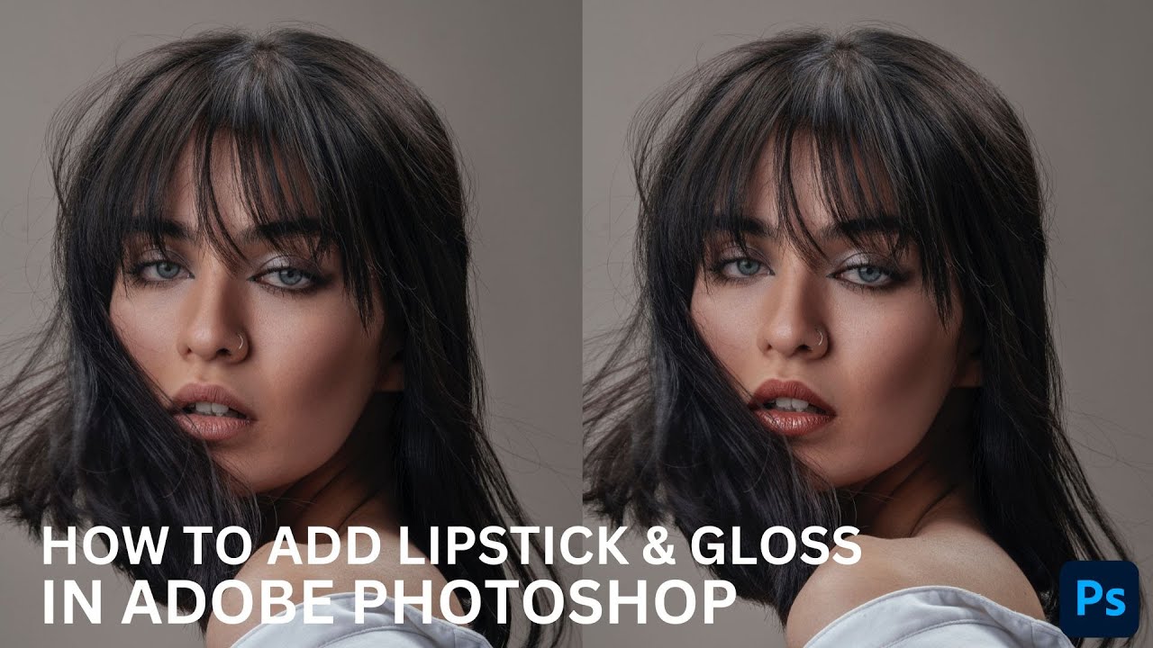 How To Add Lipstick & Gloss To A Portrait In Adobe YouTube