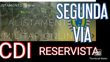 Tem como tirar 2 via da reservista pela internet?