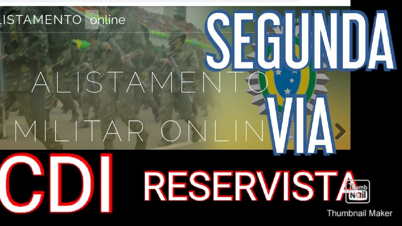 Como Tirar a SEGUNDA VIA da RESERVISTA / DISPENSA - VIDEO ATUALIZADO ...