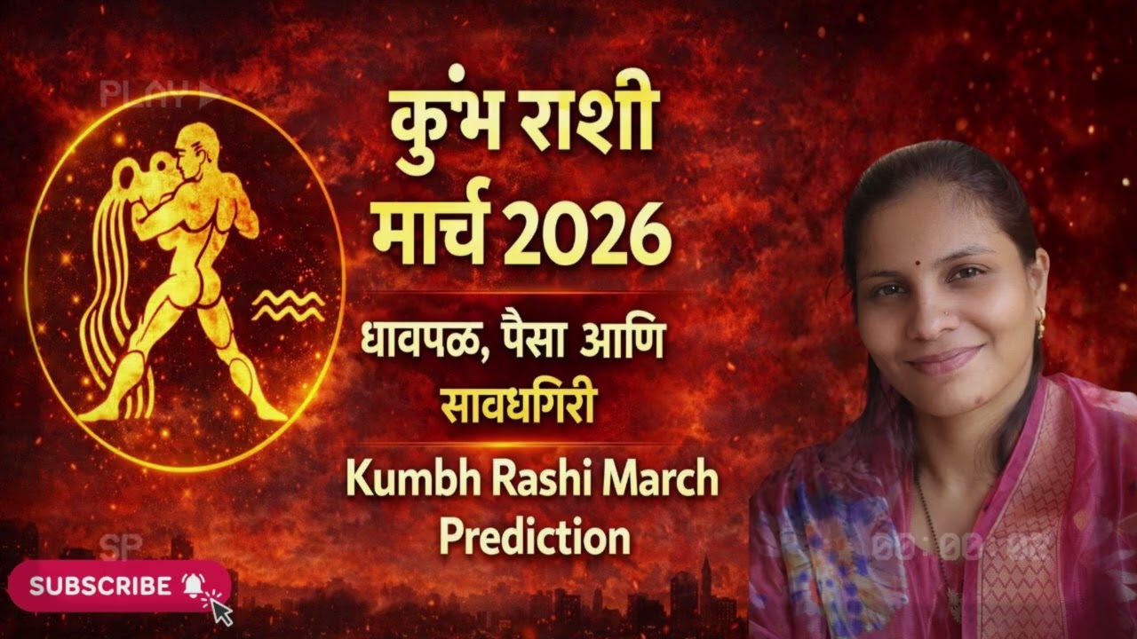 कुंभ राशी मार्च 2026 | धावपळ, पैसा आणि सावधगिरी | Kumbh Rashi March Prediction | Priya Astro Help