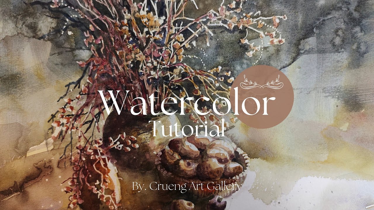 How to Paint dried Flowers and Fruit with Watercolors Watercolor