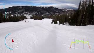 Skiing at Keystone 01/18/22 - Spring Dipper to River Run