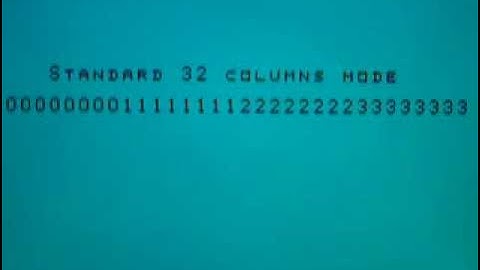 40 and 80 columns on the TI 99/4A + F18A with MLC.