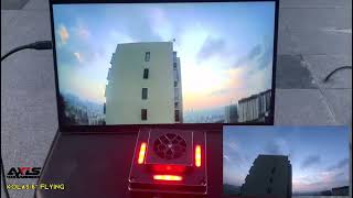 Axisflying foldable drone KOLAS 6 flying
