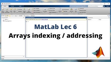 6: MatLab Arrays Indexing | Operations using Vector addressing | Matlab tutorials for Beginners