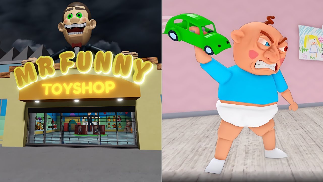 ESCAPE MR FUNNY'S TOYSHOP, TEAM BABY BERRY ESCAPE ROBLOX OBBY