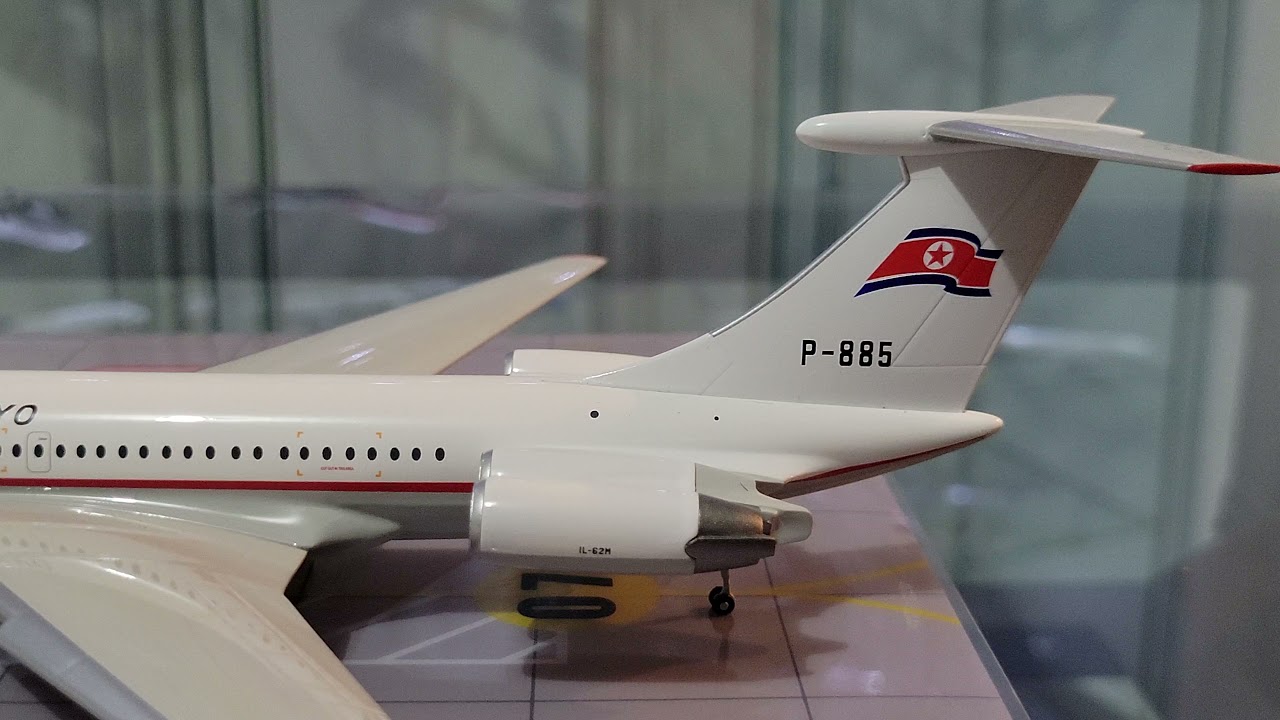 Air Koryo Ilyushin IL-62M P-885 Herpa 1:200 Die-cast - YouTube