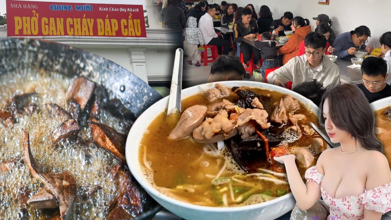 Phở Gan Cháy Gia Truyền Siêu Ngon Nhất Định Bạn Phải Ăn! #vietnamfood