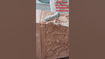 CNC stone pillar engraving #machine #cncrouter #cnc #cncstone #woodworkingtools #woodworking