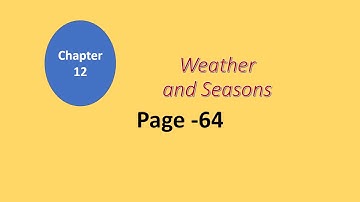 Chp.12 weather and seasons. Std 2. EVS