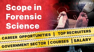 Career In Forensic Science | Govt & Private Jobs | Scope | Salary
