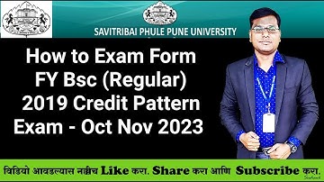 How to Fill Exam Form - FYBsc (Plain / Regular) 2019 Credit Pattern - Exam Oct - Nov 2023