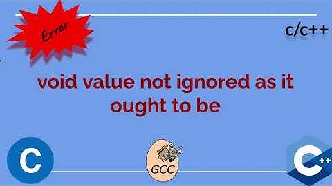 void value not ignored as it ought to be